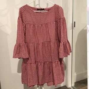 Zara checkered dress